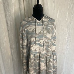 Hooded camo top (soft) made by Sew in Love. New without tags